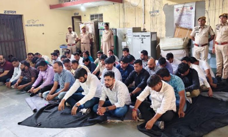 होटल में चल रही रेव पार्टी पर पुलिस की रेड,