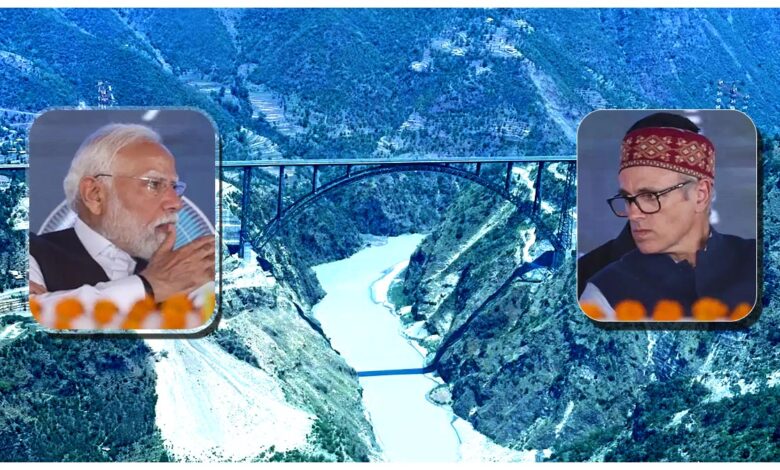 चिनाब ब्रिज, पीएम मोदी कश्मीर, उमर अब्दुल्ला,