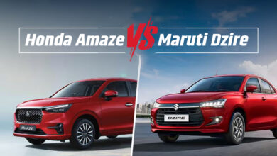 Honda Amaze vs Maruti Dzire