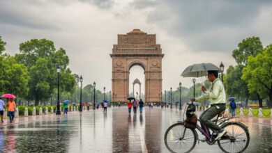 Heavy rain in Delhi, red alert