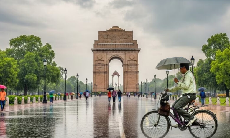 Heavy rain in Delhi, red alert