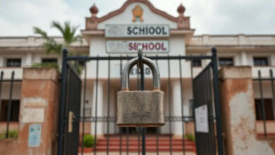 हजारों स्कूलों में लगा ताला!