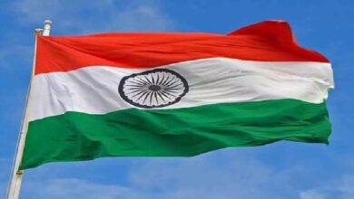 14 अगस्त को तिरंगा फहराया गया