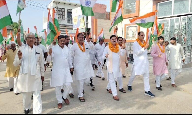 कलानौर विधानसभा क्षेत्र के सुडाना मंडल में तिरंगा यात्रा का आयोजन भव्य अंदाज़ में हुआ।