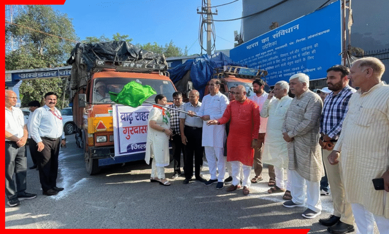 Gurdaspur flood relief material Rohtak