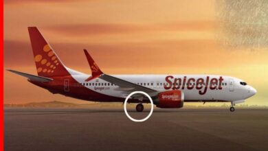 नवे पर गिरा SpiceJet विमान का पहिया