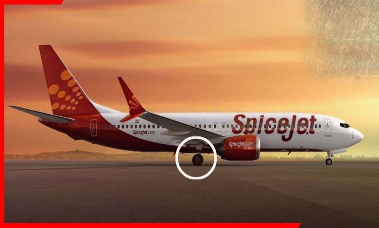 नवे पर गिरा SpiceJet विमान का पहिया