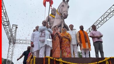 रामगंजमंडी में महाराणा प्रताप की अश्वारूढ़ प्रतिमा का अनावरण