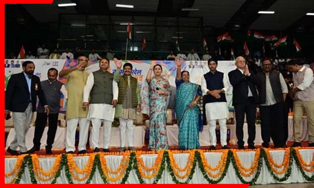 SMS स्टेडियम में सांसद खेल महोत्सव का शुभारंभ: उपमुख्यमंत्री दिया कुमारी ने बढ़ाया खिलाड़ियों का उत्साह