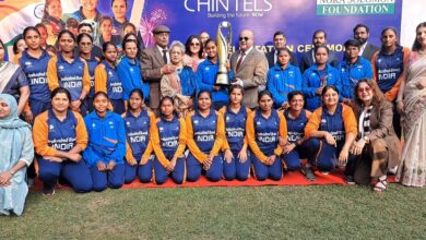 A grand felicitation ceremony was held in Delhi for the T20 World Cup-winning Indian Women's Blind Cricket Team.