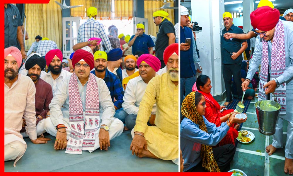 गुरु नानक जयंती पर मुख्यमंत्री भजनलाल शर्मा ने गुरुद्वारे में टेका मत्था, बोले — “गुरु नानक देव जी का मार्ग मानवता की राह दिखाता है”