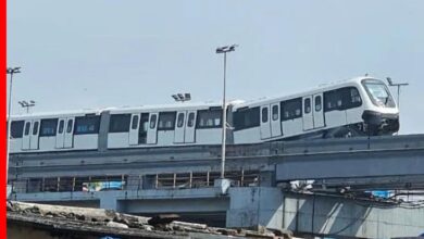 मुंबई मोनोरेल हादसा: ट्रायल के दौरान झुकी ट्रेन