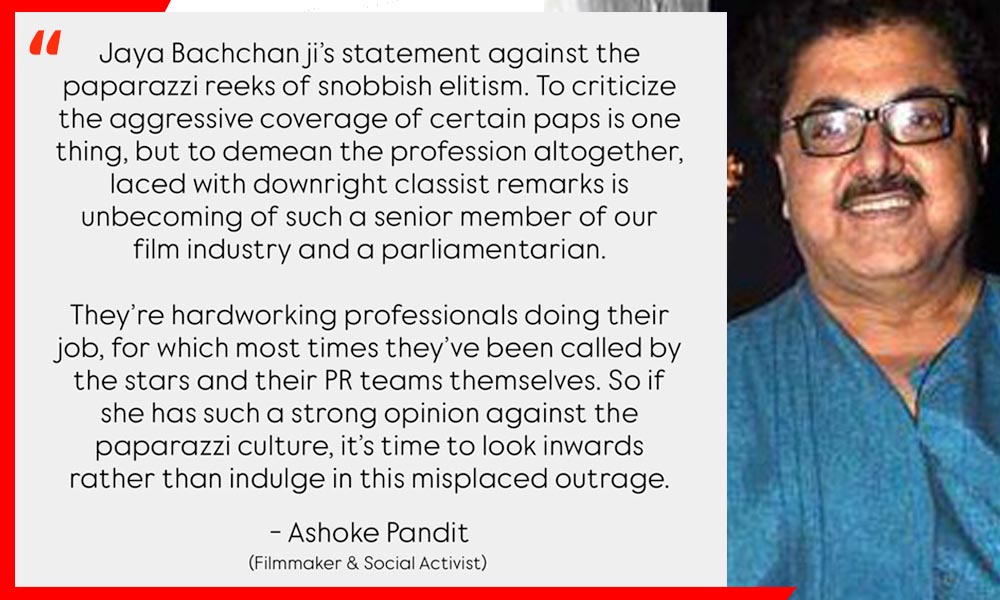 Jaya Bachchan on Paparazzi