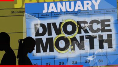 Divorce Month January,