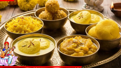 Yellow sweets for Vasant Panchami