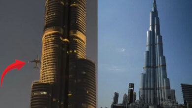 Burj Khalifa Plane Video