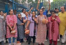 Delhi Water Crisis Protest