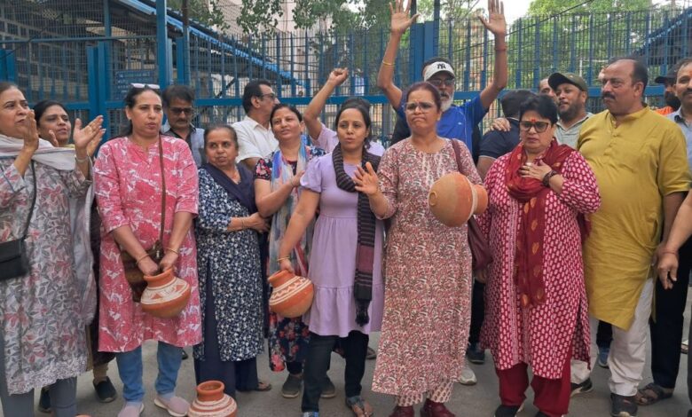 Delhi Water Crisis Protest