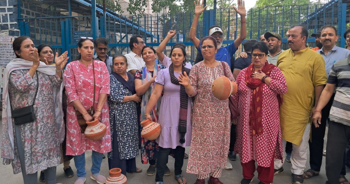 Delhi Water Crisis Protest
