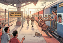 train boarding heart attack