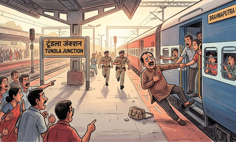 train boarding heart attack