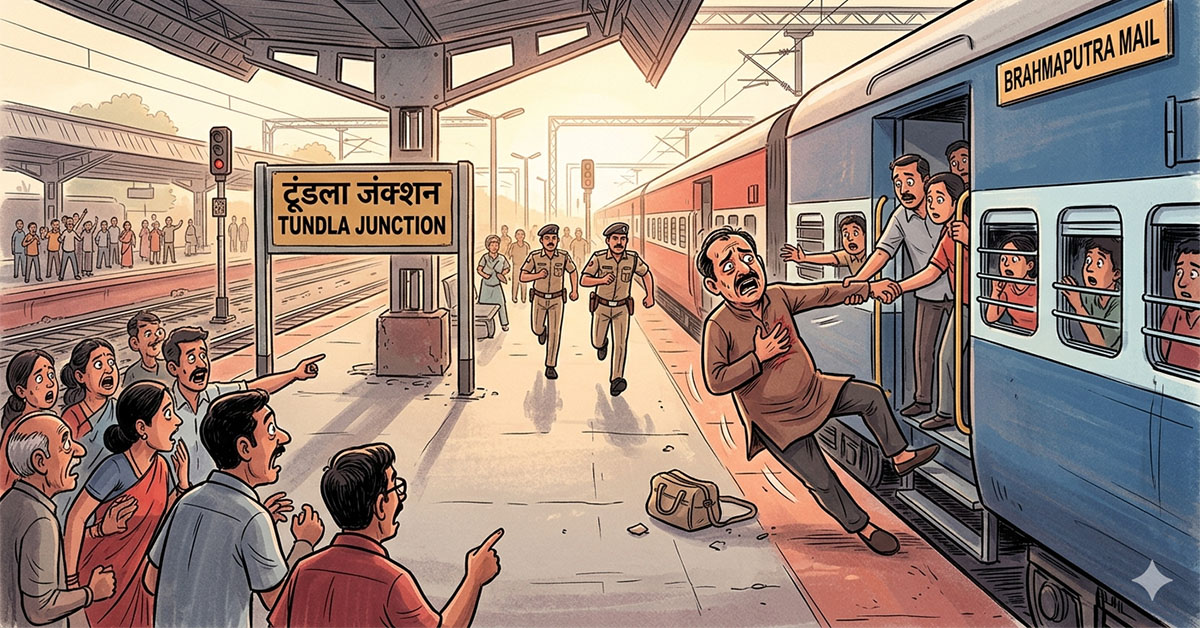 train boarding heart attack