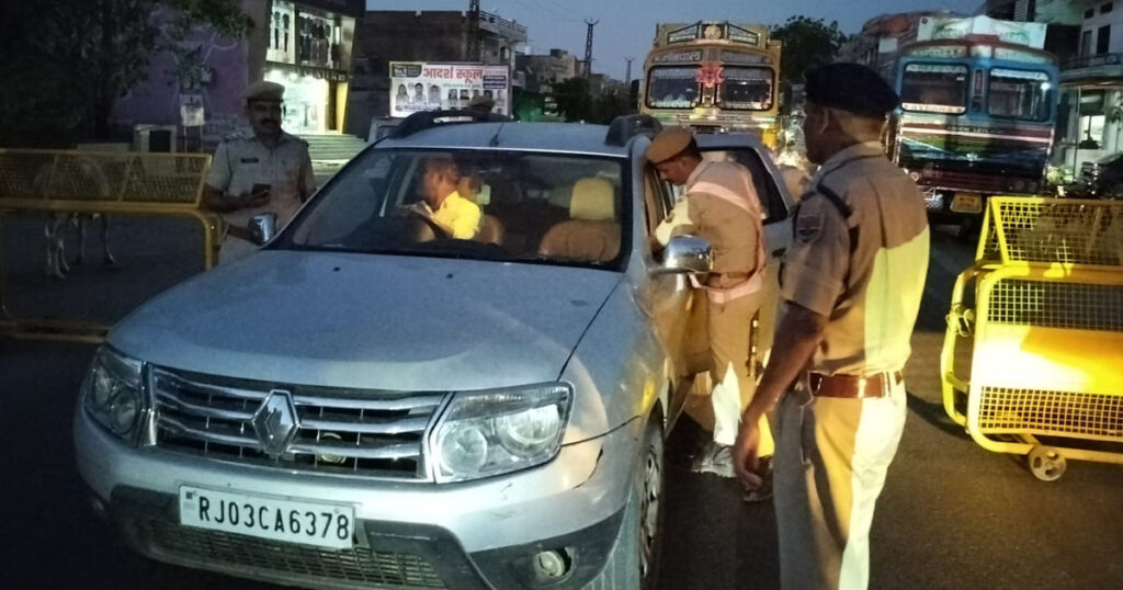 Rajasthan Police Checking Drive
